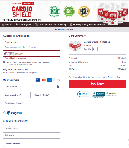 Cardio Shield - Secure Checkout 