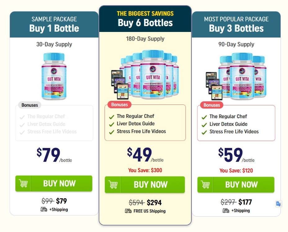 Gut Vita special offer and pricing